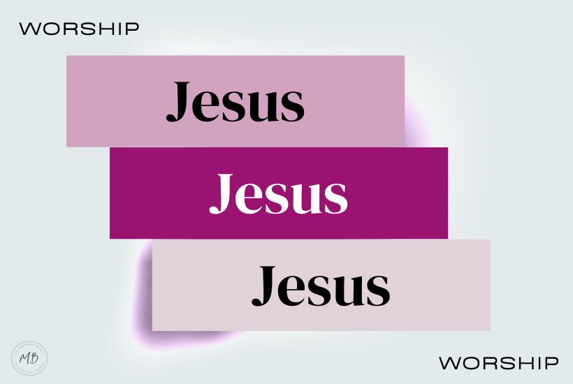 Worship Jesus by Michelle Barringer