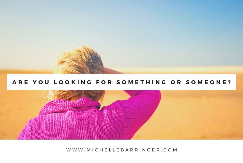 woman with hand on head looking ahead - Michelle Barringer blog