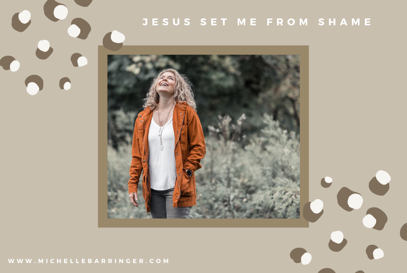 Jesus Set Me Free From Shame - Michelle Barringer Blog - Michelle looking up smiling in an autumn setting